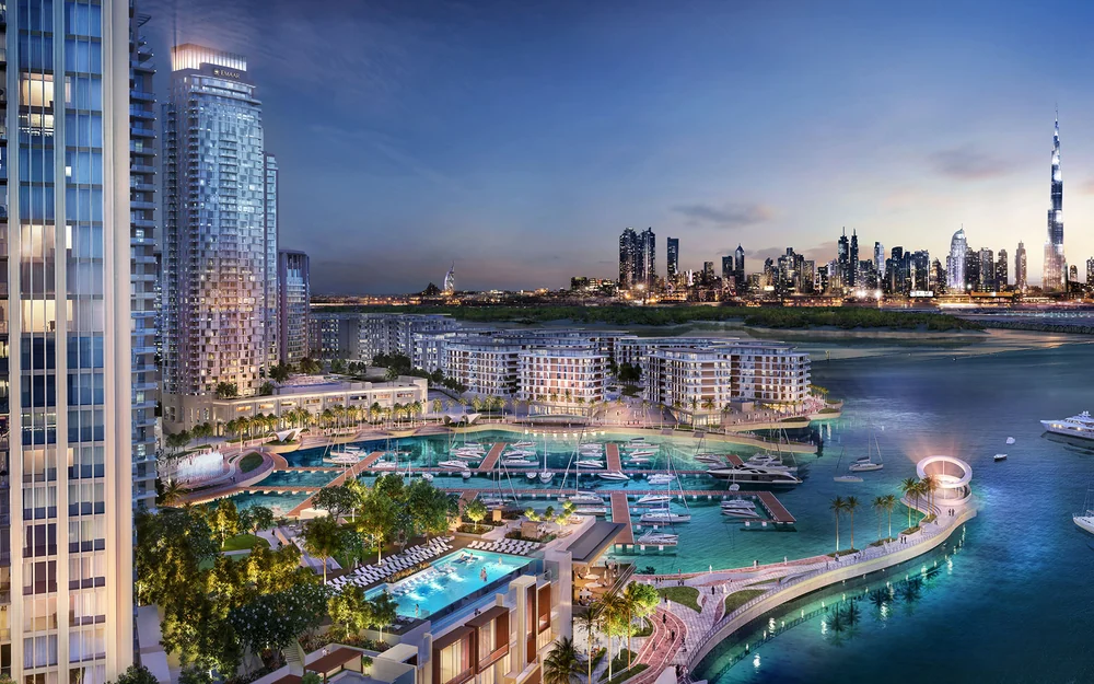 Dubai Creek Harbour area photograph supplied by Flow Living