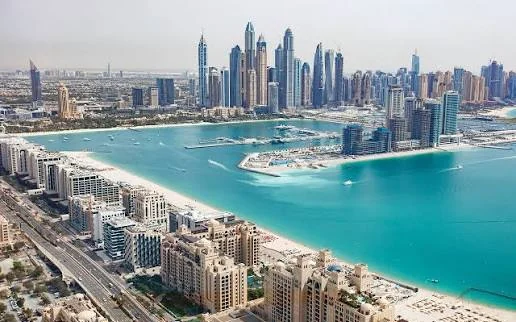 Dubai Marina area photograph supplied by Flow Living