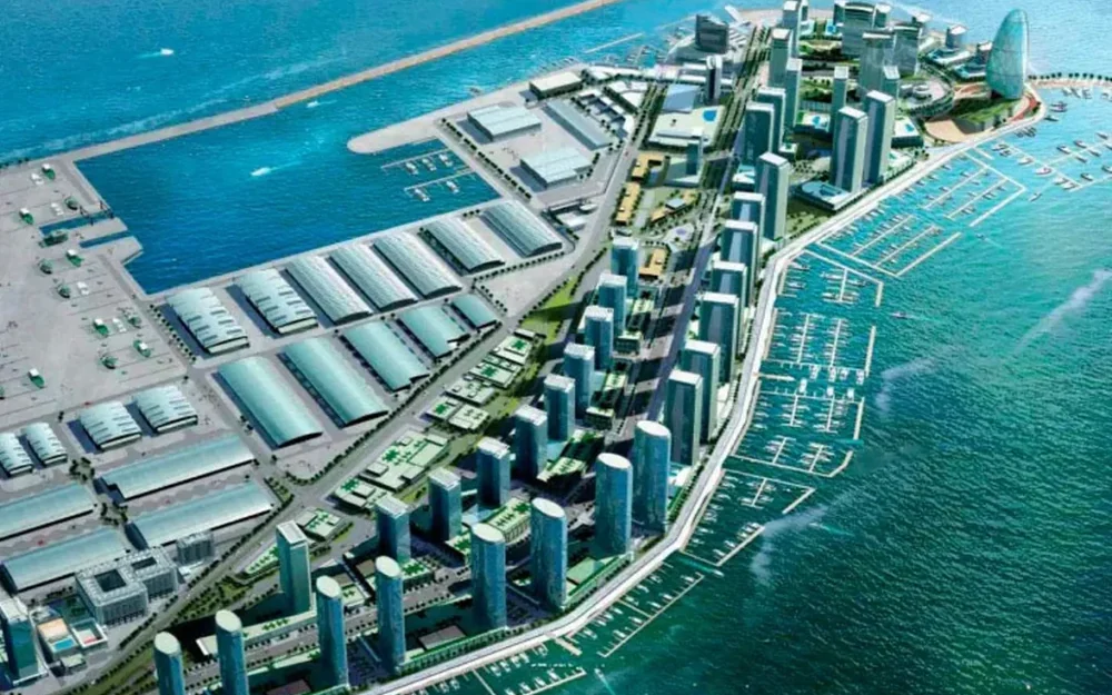 Dubai Maritime City area photograph supplied by Flow Living