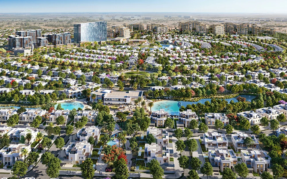 Dubai South area photograph supplied by Flow Living