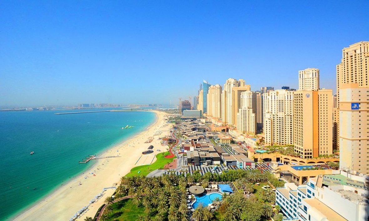 Jumeirah Beach Residence (JBR) area photograph supplied by Flow Living