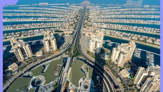 Palm Jumeirah area photograph supplied by Flow Living